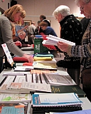 Rosanne at Publications Table on May 6 2008.jpg